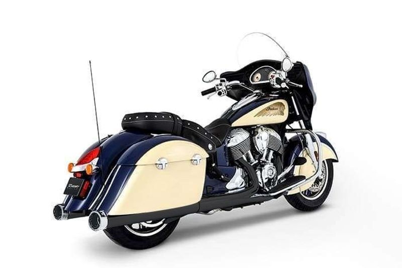 Slip-on ljuddämpare Rinehart Racing Duals Chief 4" Indian 14-upp svart/krom