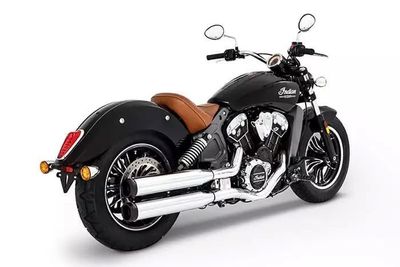 Slip-on ljuddämpare Rinehart Racing Duals Scout 3.5 krom svart Indian 15-24