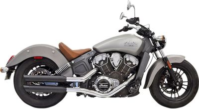Slip-on ljuddämpare Bassani Xhaust Indian 15-24 svart