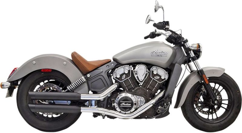 Slip-on ljuddämpare Bassani Xhaust Indian 15-24 svart