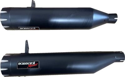 Slip-on ljuddämpare Bassani Xhaust 4" Indian 22-upp 8CH17B
