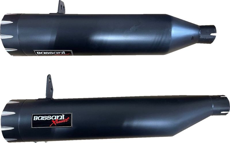Slip-on ljuddämpare Bassani Xhaust 4" Indian 22-upp 8CH17B