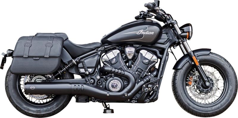 Slip-on ljuddämpare S&S Grand National svart Indian 25-upp