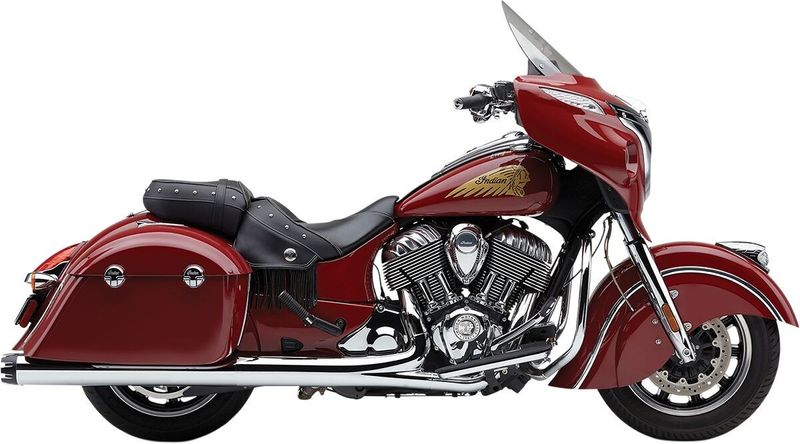 Slip-on ljuddämpare Cobra dubbel Indian 14-upp krom