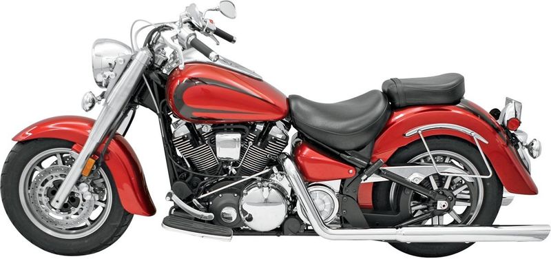 Avgasrör Bassani Xhaust True Crossover dubbel krom Yamaha 99-07