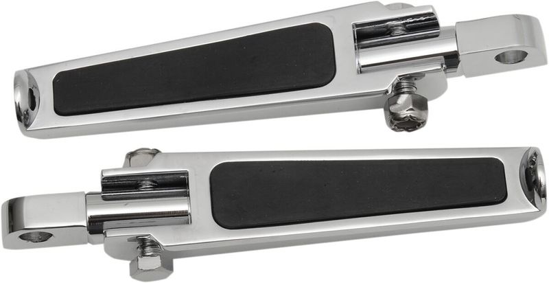 Fotpinnar Drag Specialties Inlay Male-mount gummi krom herr