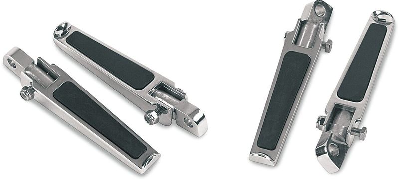 Fotpinnar Drag Specialties Inlay Male-mount gummi krom herr