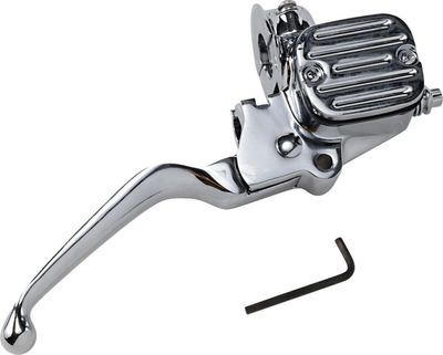 Huvudcylinder broms fram Drag Specialties Cut-Down dubbel krom H-D 96-15