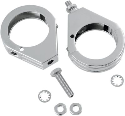 Klamrar framgaffel Drag Specialties Turn krom