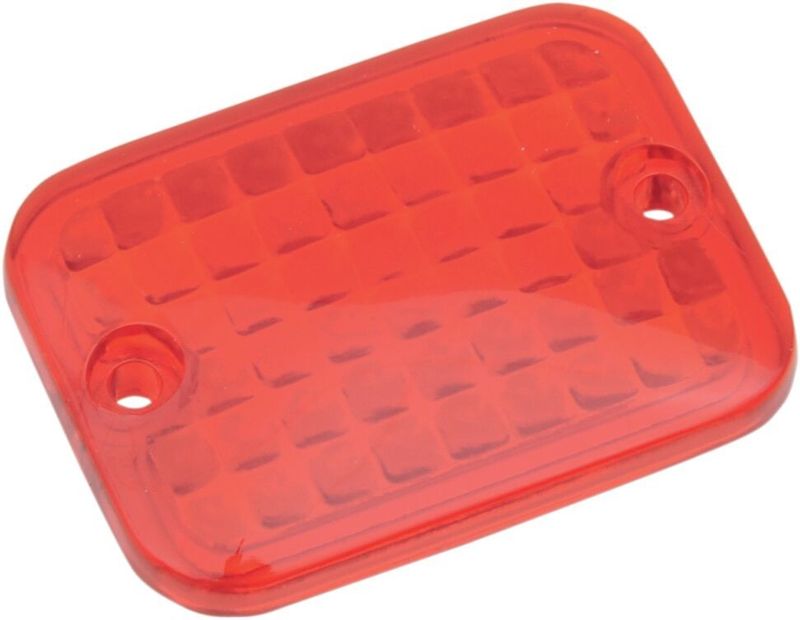 Glas Drag Specialties Rectangred röd