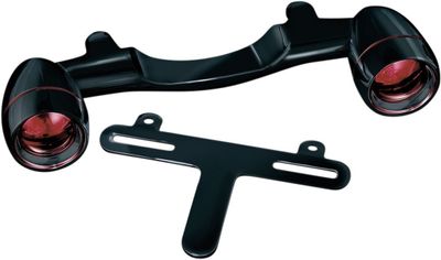Styre blinkers bak Kuryakyn Bullet Touring 91-22, Softail 86-17 svart