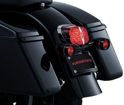 Styre blinkers bak Kuryakyn Bullet Touring 91-22, Softail 86-17 svart