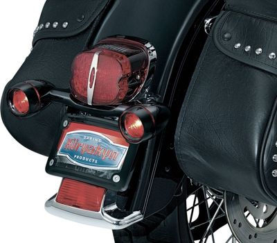 Styre blinkers bak Kuryakyn Bullet Touring 91-22, Softail 86-17 svart