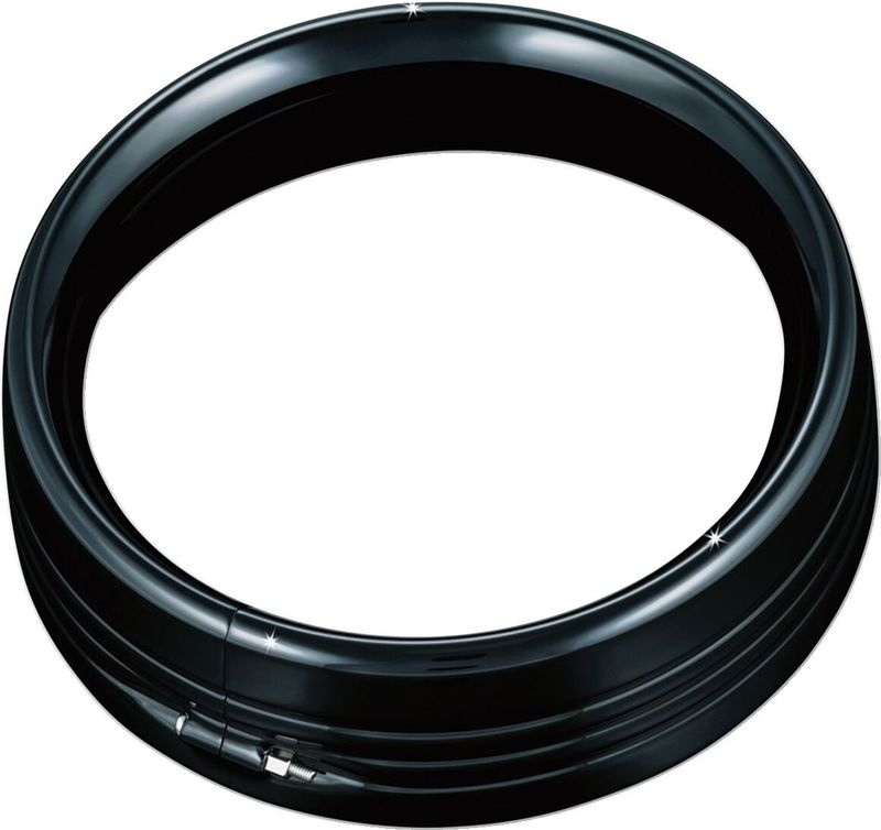 Ringar list Kuryakyn 7" svart Touring 83-24, Dyna 12-16