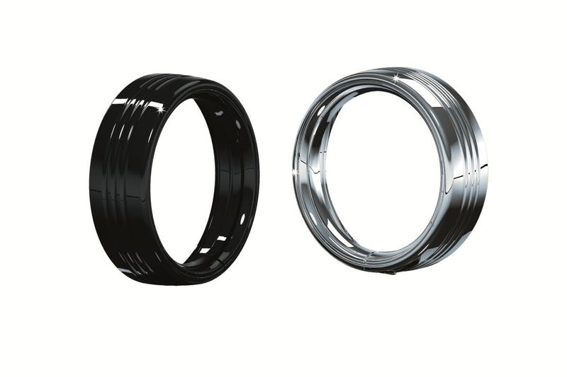 Ringar list Kuryakyn 7" svart Touring 83-24, Dyna 12-16