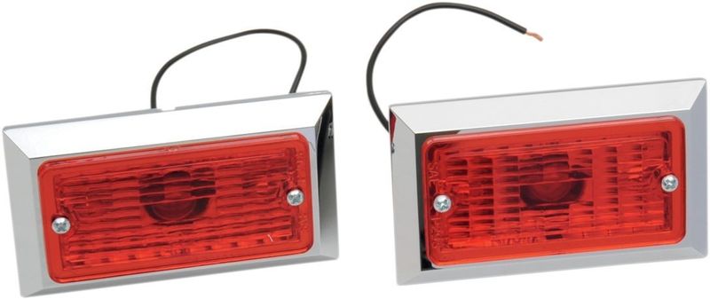 Positionsljus Chris Products röd enkel (2-pack)