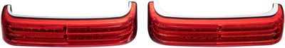 Lampor sidoväska Custom Dynamics ProBEAM Sequential BAGZ Sbag LED Touring 14-23 krom/röd