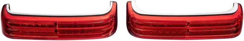Lampor sidoväska Custom Dynamics ProBEAM Sequential BAGZ Sbag LED Touring 14-23 krom/röd