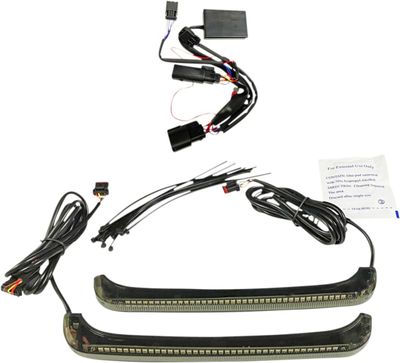 Lampor Custom Dynamics Low-Profile BAGZ Lwdual Smklens LED dubbel Touring 14-upp