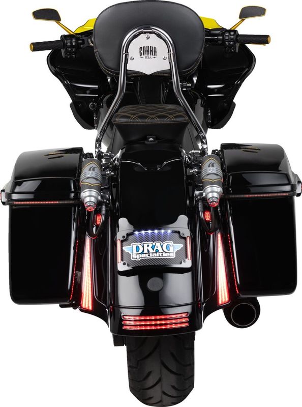 Lampor Custom Dynamics Low-Profile BAGZ Lwdual Smklens LED dubbel Touring 14-upp