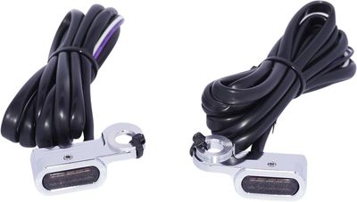 Positionsljus styre Drag Specialties LED vit rökfärgad H-D 09-20