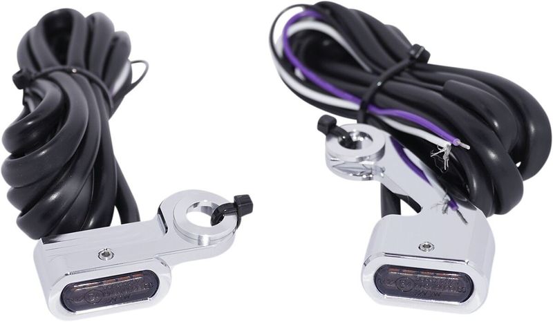 Positionsljus styre Drag Specialties LED rökfärgad Touring 09-16, Softail 15-17 L22-0232DCME