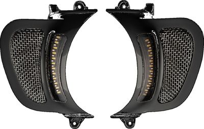 Insatser Custom Dynamics V2 Glide Vents LED svart FLTR Road Glides 15-23