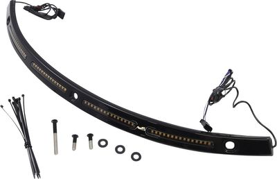 LED-list Custom Dynamics TruFLEX Batwing LED svart FLHT, FLHTK, FLHTKL, FLHTKCUL