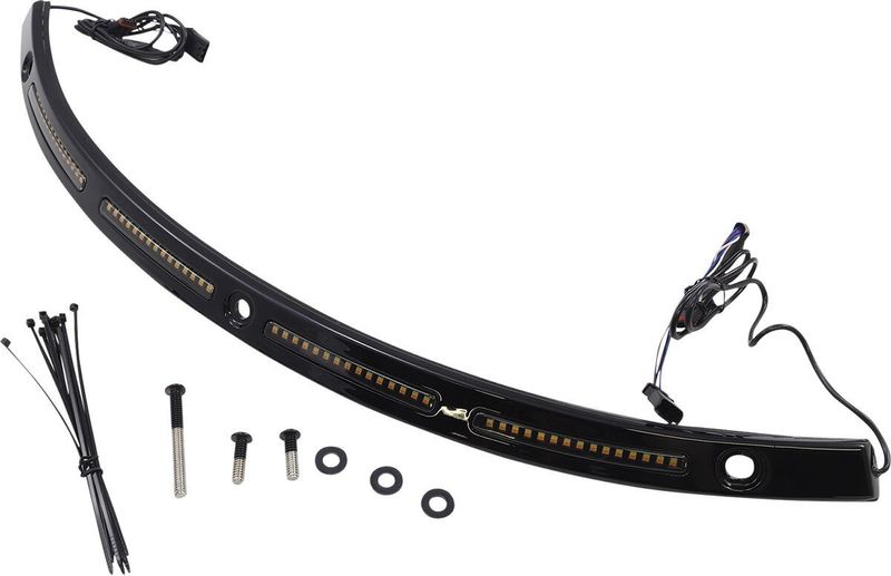 LED-list Custom Dynamics TruFLEX Batwing LED svart FLHT, FLHTK, FLHTKL, FLHTKCUL