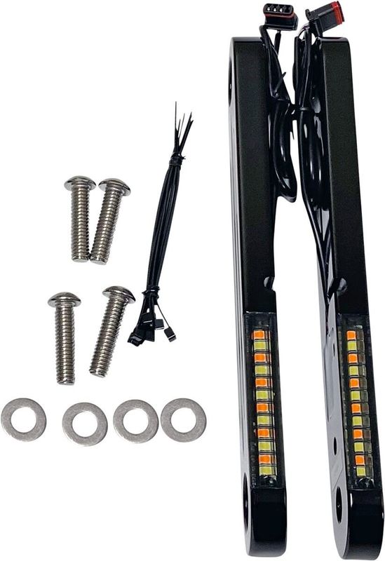 Blinkers fram Custom Dynamics ProBEAM Dynamic V2 Touring 96-24, Trike 14-21 svart