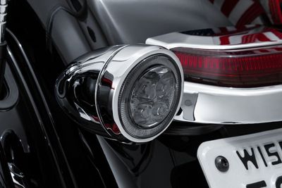 Insatser lampa bak Ciro Fang bak H-D 07-upp krom/rökfärgad