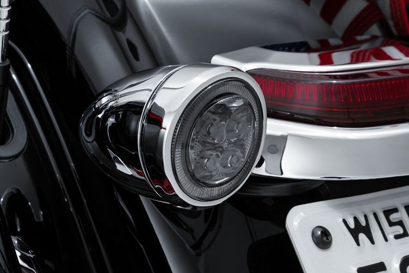 Insatser lampa bak Ciro Fang bak H-D 07-upp krom/rökfärgad