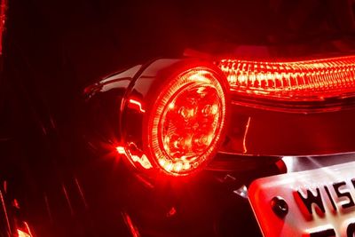 Insatser lampa bak Ciro Fang bak H-D 07-upp krom/röd