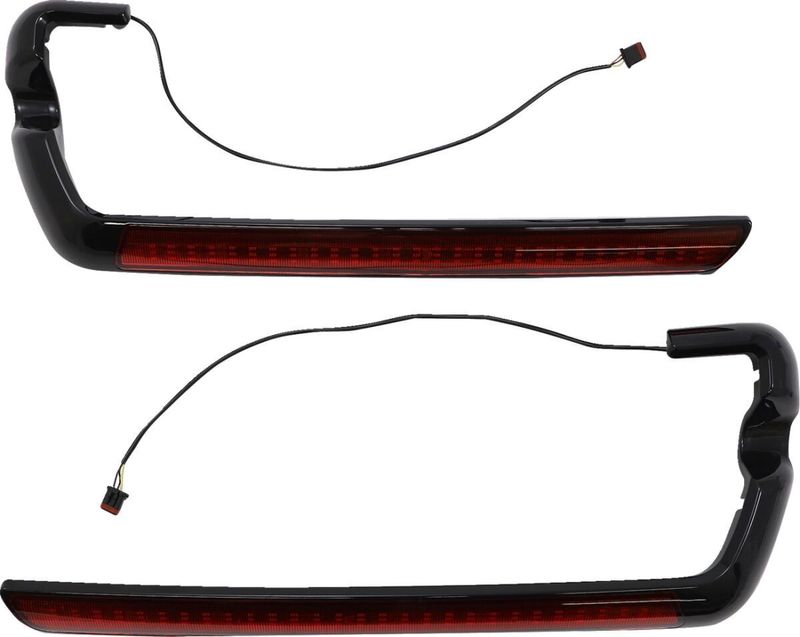 Lampor Custom Dynamics Marker nedre LED Touring 14-24 röd/svart