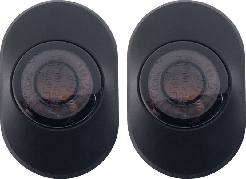 Antenn lampor Kodlin Sleek Grommets svart Touring 06-upp