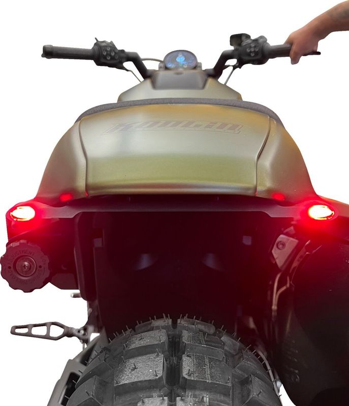 Ljusramp med baklykta/blinkers Kodlin svart RH1250S Sportster S 21-26 K68499