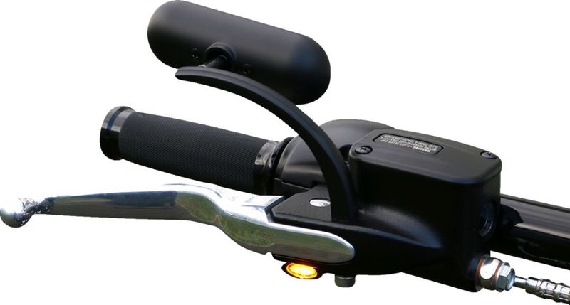 Blinkers fram Kodlin Elypse LED svart Softail, front 18-24