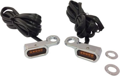 Positionsljus styre Drag Specialties Ambr LED krom H-D 09-17