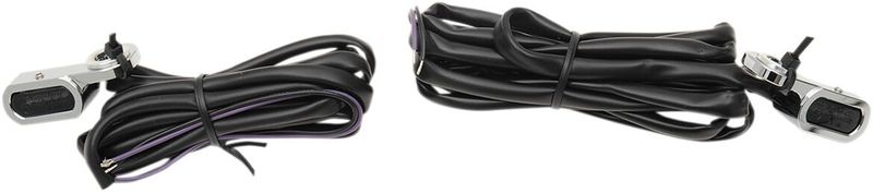 Positionsljus styre Drag Specialties Trnsig LED krom rökfärgad H-D 09-17