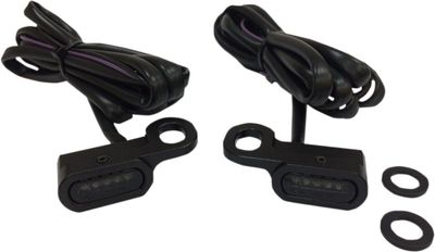 Positionsljus styre Drag Specialties LED svart rökfärgad H-D 09-17