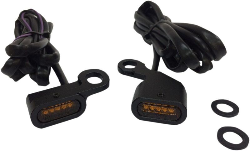 Positionsljus styre Drag Specialties LED svart H-D 96-17