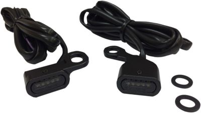 Positionsljus styre Drag Specialties LED svart rökfärgad H-D 96-17