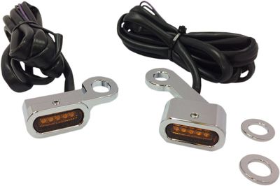 Positionsljus styre Drag Specialties Ambr LED krom Sportster 14-22