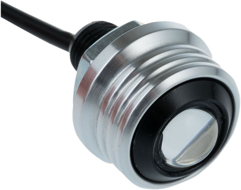 Light Fender Rat Eye Led Blue Silver