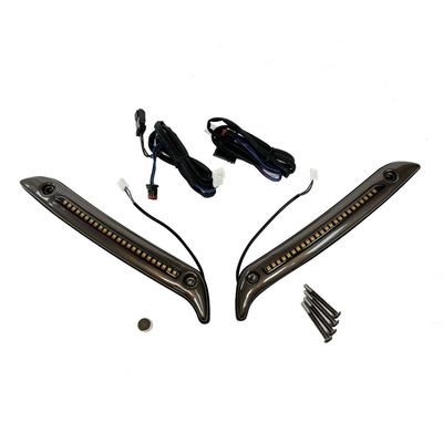 List vindruta Custom Dynamics Rider LED förare blank vit Softail 22-upp