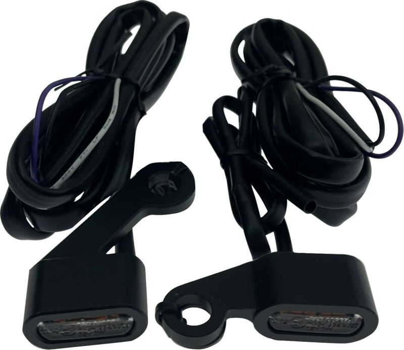 Positionsljus styre Drag Specialties LED Sportster 04-13 svart/klar
