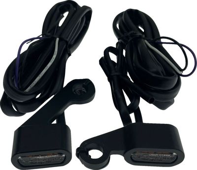 Positionsljus styre Drag Specialties LED svart rökfärgad Sportster 04-13 L22-0236DMBME
