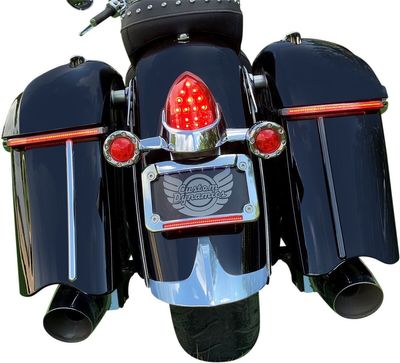 Lampor sidoväska Custom Dynamics Profile Indian 15-upp röd