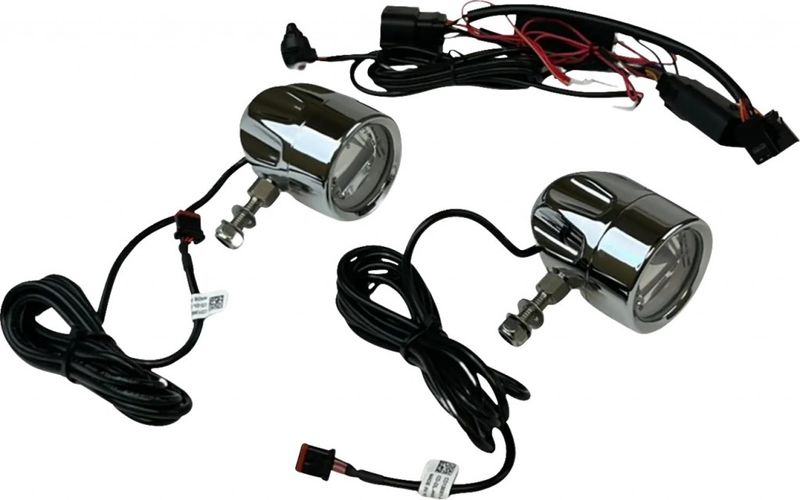 Lampa Custom Dynamics ProBEAM Halo Fog Lamps LED krom Touring 23-upp