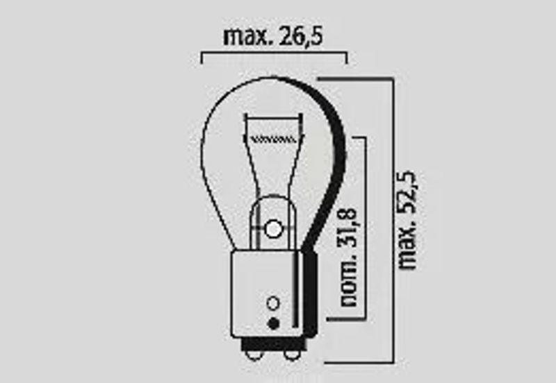 Glödlampa Flösser PY21W BAU15s 12V orange (10-pack)